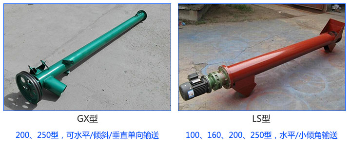 小（xiǎo）型螺旋輸送機類型